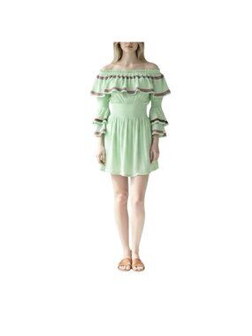pitusa crochet patchwork mini dress Crochet Checkered Mini Dress Pink / PETITE